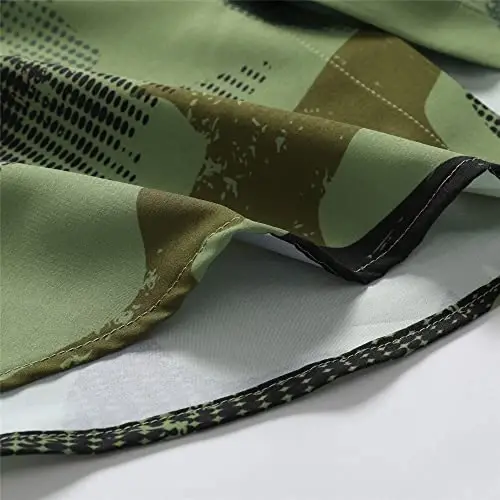 Simmashah Mens Gavayi ko'ylagi, qisqa yengli tugmachali plyaj kiyimi, unisex yozgi flamingolar kundalik Aloha gulli ko'ylaklari - 6