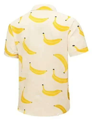 Simmashah Mens Gavayi ko'ylagi, qisqa yengli tugmali plyaj kiyimi, Unisex yozgi Flamingolar tasodifiy Aloha gul ko'ylaklari - 3