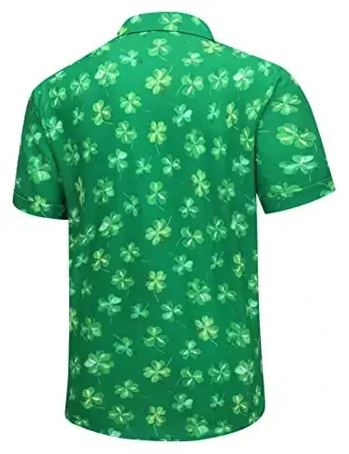 Simmashah Mens Gavayi ko'ylagi, qisqa yengli tugmali plyaj kiyimlari, uniseks yozgi flamingolar tasodifiy Aloha gul ko'ylaklari - 3