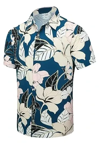 Simmashah Mens Hawaiian Shirt, Short Sleeves Button Down Beach Clothing, Unisex Summer Flamingos Casual Aloha Floral Shirts 