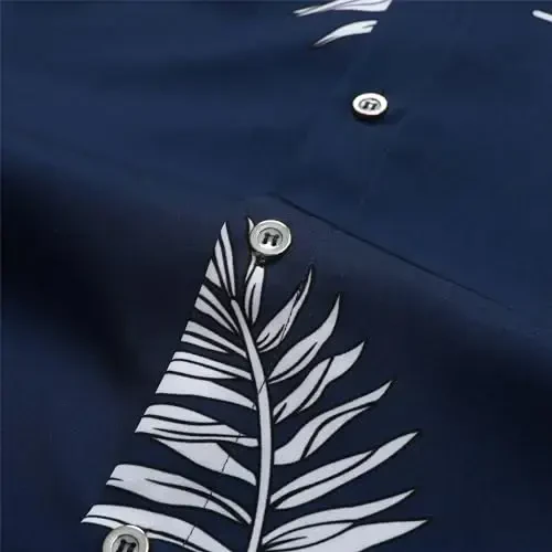 Simmashah Mens Hawaiian Shirt, Short Sleeves Button Down Beach Clothing, Unisex Summer Flamingos Casual Aloha Floral Shirts - 6