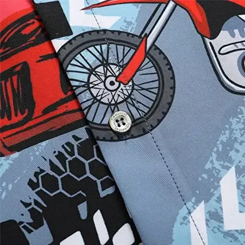 Simmashah Mens Hawaiian ko'ylagi, kalta yengli tugmali plyaj kiyimlari, unisex yozgi flamingolar tasodifiy Aloha gul ko'ylaklari - 5