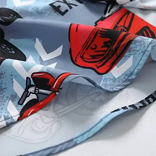 Simmashah Mens Hawaiian ko'ylagi, kalta yengli tugmali plyaj kiyimlari, unisex yozgi flamingolar tasodifiy Aloha gul ko'ylaklari - 6