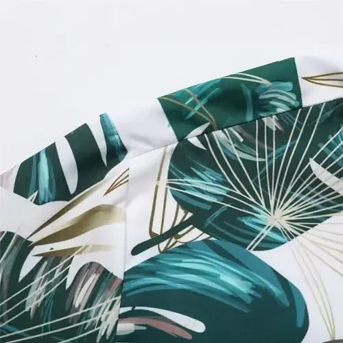 Simmashah Mens Hawaiian ko'ylagi, qisqa yengli tugmali plyaj kiyimi, unisex yozgi flamingolar tasodifiy Aloha gul ko'ylaklari - 4