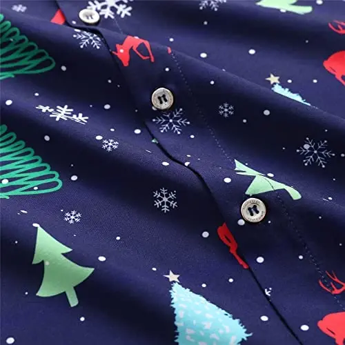 Simmashah Mens Hawaiian Shirt, Short Sleeves Button Down Beach Clothing, Unisex Summer Flamingos Casual Aloha Floral Shirts - 5