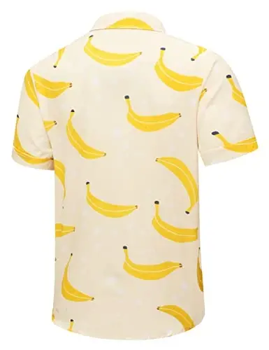 Simmashah Mens Hawaiian Shirt, Short Sleeves Button Down Beach Clothing, Unisex Summer Flamingos Casual Aloha Floral Shirts - 3