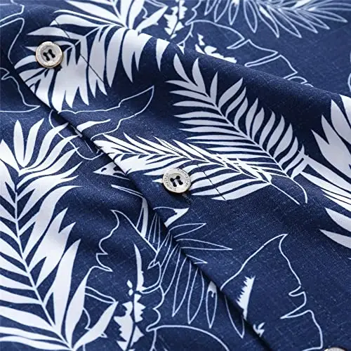 Simmashah Mens Hawaiian Shirt, Short Sleeves Button Down Beach Clothing, Unisex Summer Flamingos Casual Aloha Floral Shirts - 5