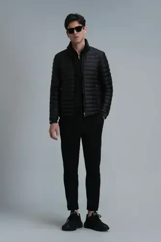 Simon Smart Erkaklar uchun Chino Shim Slim Fit Qora - 1