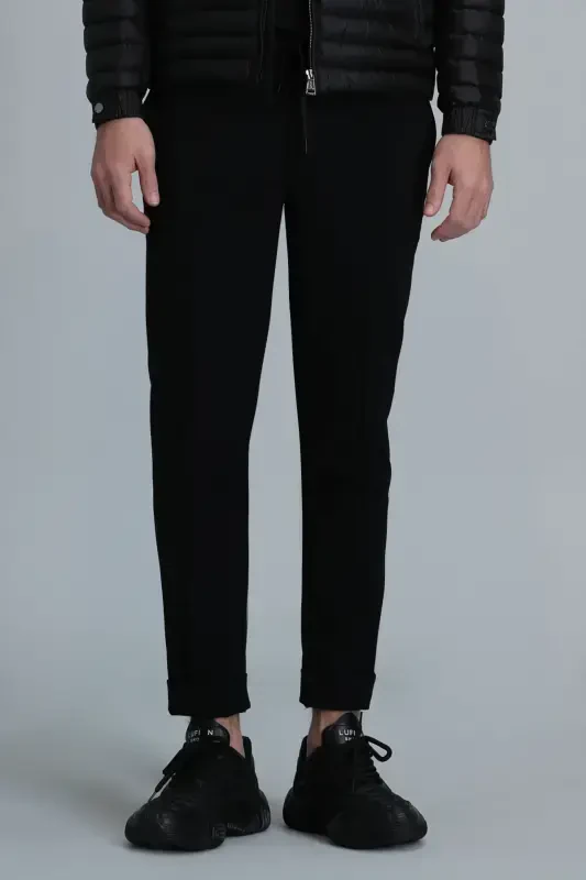 Simon Smart Erkaklar uchun Chino Shim Slim Fit Qora - 2