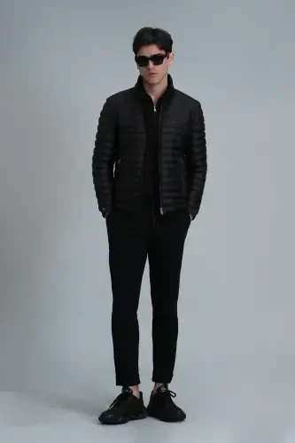 Simon Smart Erkaklar uchun Chino Shim Slim Fit Qora - 4