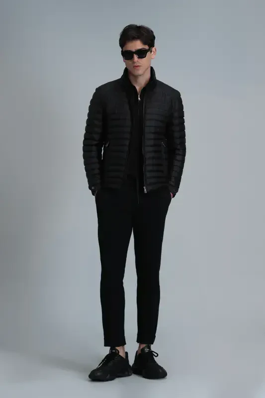 Simon Smart Erkaklar uchun Chino Shim Slim Fit Qora - 4