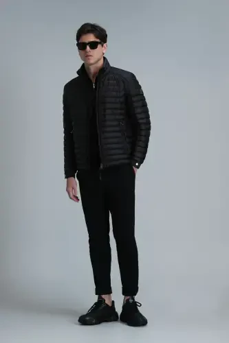 Simon Smart Erkaklar uchun Chino Shim Slim Fit Qora - 5