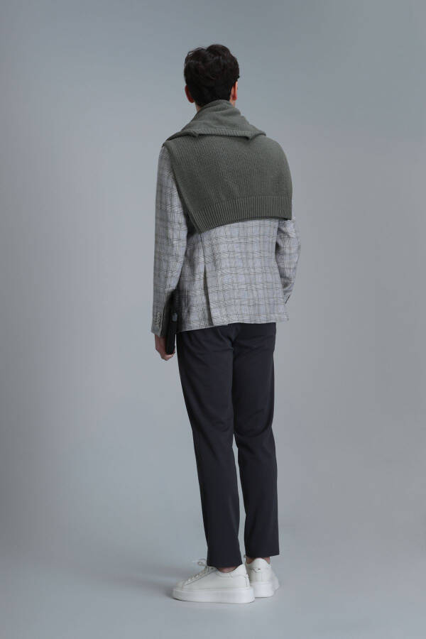 Simon Smart Erkaklar uchun Chino Shimlar Slim Fit Yashil - 12