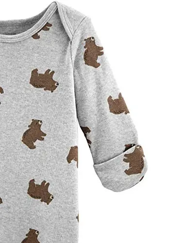 Simple Joys by Carter's unisex-baby 3-pack Neutral Cotton Sleeper Gown - 3