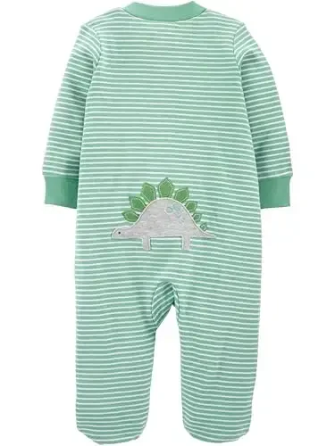 Simple Joys by Carter's Baby Boys' 2-Way Zip Thermal Footed Sleep and Play, Pack of 2 - 2