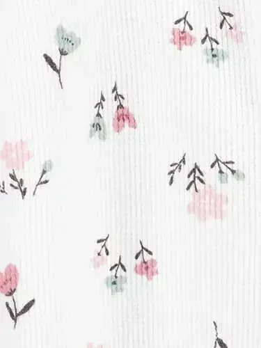 Simple Joys by Carter's baby-girls 2-way Zip Thermal Footed Sleep and Play, Pack of 2 - 3