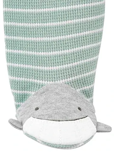 Simple Joys by Carter's Baby Girls' 2-Way Zip Thermal Footed Sleep and Play, Pack of 2 - 5