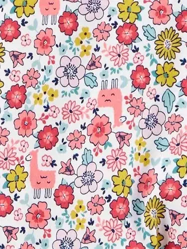 Simple Joys by Carter's Baby Girls' Cotton Footed Sleep and Play, Pack of 2 - 3