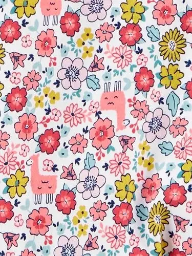 Simple Joys by Carter's Baby Girls' Cotton Footed Sleep and Play, Pack of 2 - 3