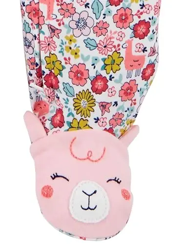 Simple Joys by Carter's Baby Girls' Cotton Footed Sleep and Play, Pack of 2 - 4