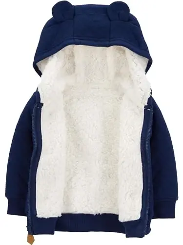 Simple Joys by Carter's Baby Hooded Sweater Jacket with Sherpa Lining - Carter's Simple Joys - Private Label (1)