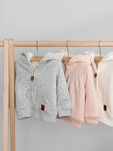 Simple Joys by Carter's Baby Hooded Sweater Jacket with Sherpa Lining - 4