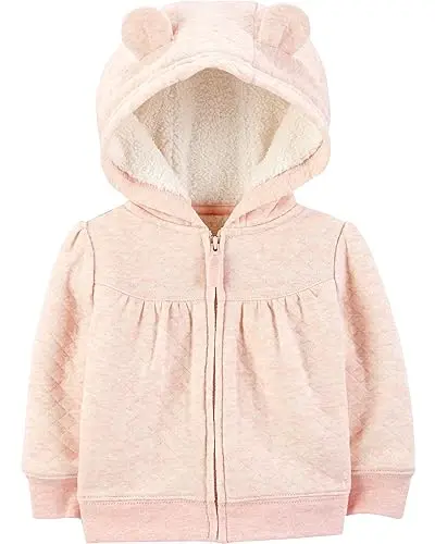 Simple Joys by Carter's Baby Hooded Sweater Jacket with Sherpa Lining 