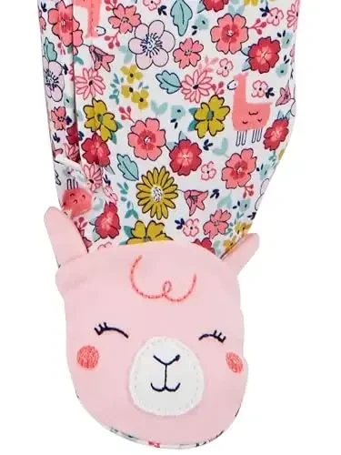 Simple Joys by Carter's Baby Girls' Cotton Footed Sleep and Play, Pack of 2 - 4