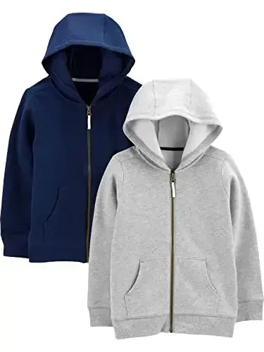 Simple Joys by Carter's baby-boys 2-pack Full Zip Hoodies 
