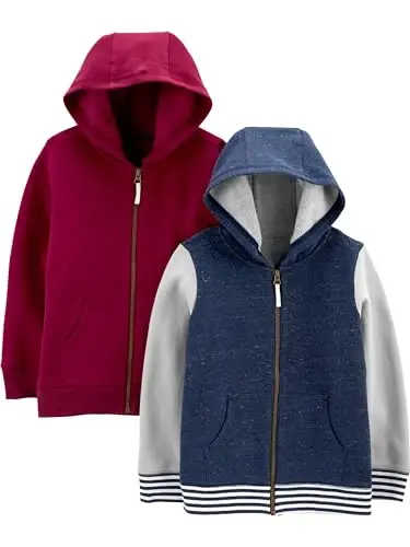 Simple Joys by Carter's baby-boys 2-pack Full Zip Hoodies - CARTER'S SIMPLE JOYS - PRIVATE LABEL
