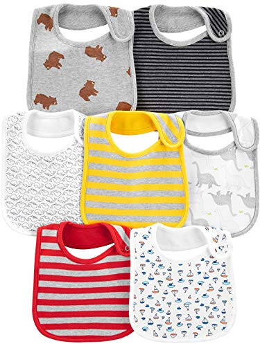 Simple Joys by Carter's Unisex Baby 7-Pack Teething Bibs - 1