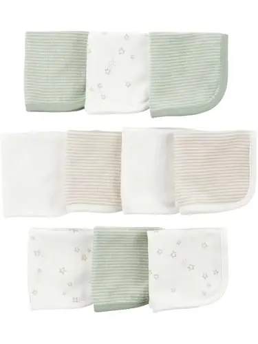 Simple Joys by Carter's Unisex Chaqaloqlar uchun yuvinish lattasi to'plami, 10 dona - 1