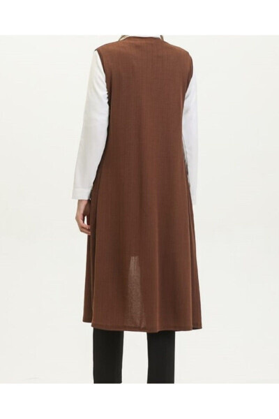 Simple Long Cardigan, Plus Size Vest, Mom Vest - 5