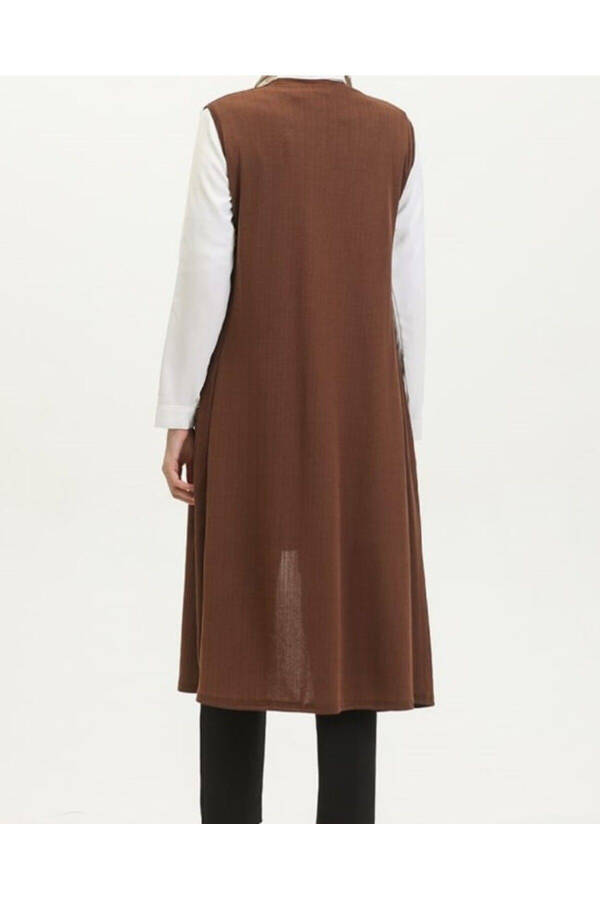 Simple Long Cardigan, Plus Size Vest, Mom Vest - 5