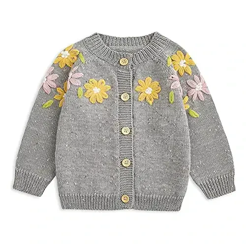 Simplee kids Baby Girl Thin Sweater Solid White Pink Cardigans for Toddler 0-3Years - SIMPLEE KIDS