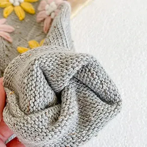 Simplee kids Baby Girl Thin Sweater Solid White Pink Cardigans for Toddler 0-3Years - 5