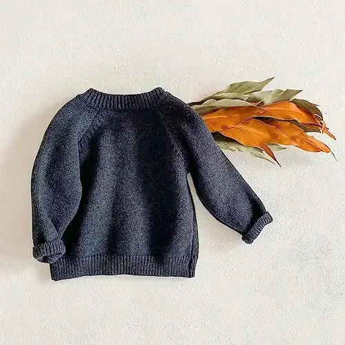 Simplee kids Baby Girl Thin Sweater Solid White Pink Cardigans for Toddler 0-3Years - 2