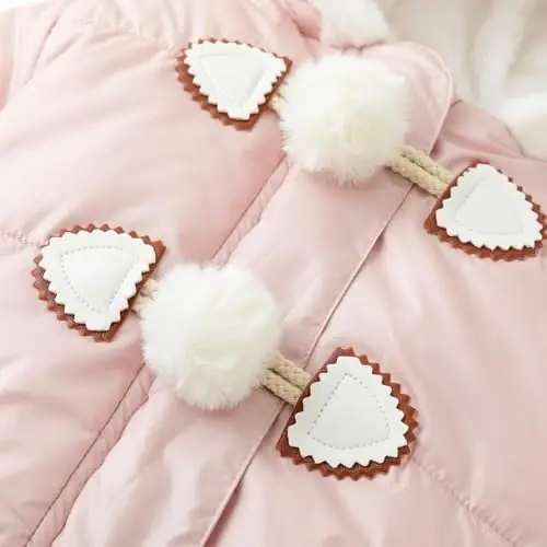 Simplee kids Unisex Baby Footed Winter Snowsuit | Soft and Warm Fabric,Windproof with Gloves,Winter Snow Outfits for Indoor or Outerwear,for Infant and Little Newborns - 3
