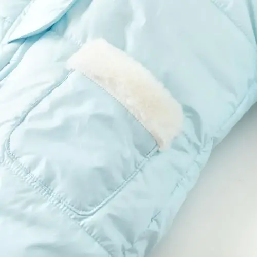 Simplee kids Unisex Baby Footed Winter Snowsuit | Soft and Warm Fabric,Windproof with Gloves,Winter Snow Outfits for Indoor or Outerwear,for Infant and Little Newborns - 4