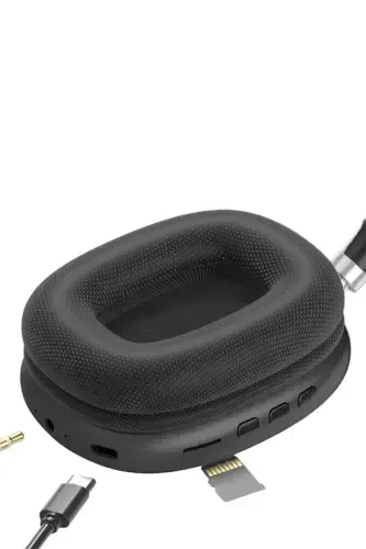 Simsiz Bluetooth Eshitish vositasi | iOS Android mos | Yuqori ovoz sifati | Mikrofonli stereo eshitish vositasi - QORA - 5