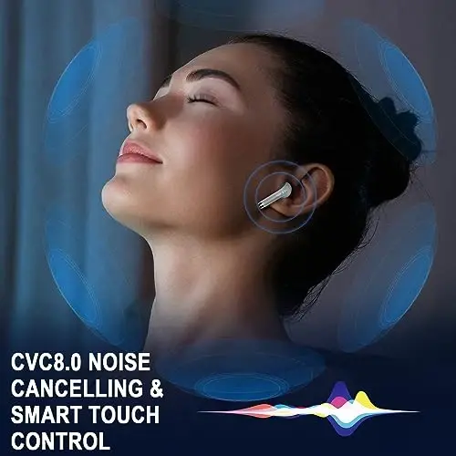 Simsiz quloqchinlar, Bluetooth 5.4 LED quvvat displeyli naushniklar Bass Stereo, Bluetooth quloqchinlar shovqinni bekor qiluvchi mikrofon, 40 soat musiqa tinglash Mini Case IP7 suvga chidamli sport naushniklari Android iOS uchun - 2