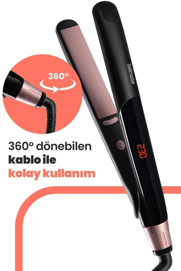 Sindy Dijital Seramik Keratin İnce Plakalı Saç Düzleştirici Ve Şekillendirici In6144 - 19