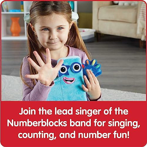 Sing-Along Numberblock Five Plush Toy - 6