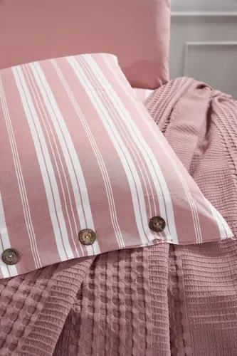 SINGLE 3 PIECE PIQUE SET ESTIVO-powder - 2