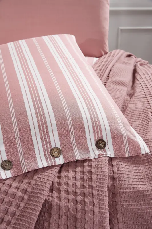 SINGLE 3 PIECE PIQUE SET ESTIVO-powder - 2