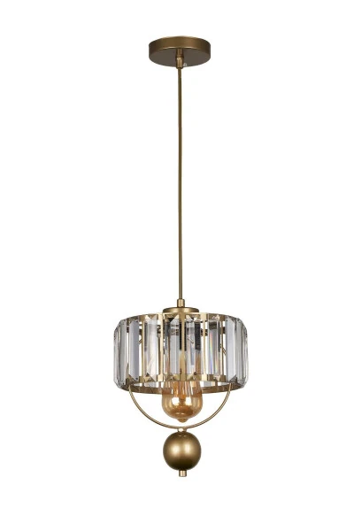 Single Gallon Lux Crystal Vintage Pendant Chandelier - BEGÜSA (1)
