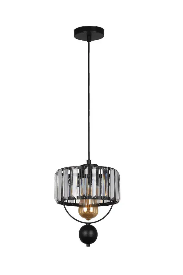 Single Galon Lux Crystal Black Chandelier - 2