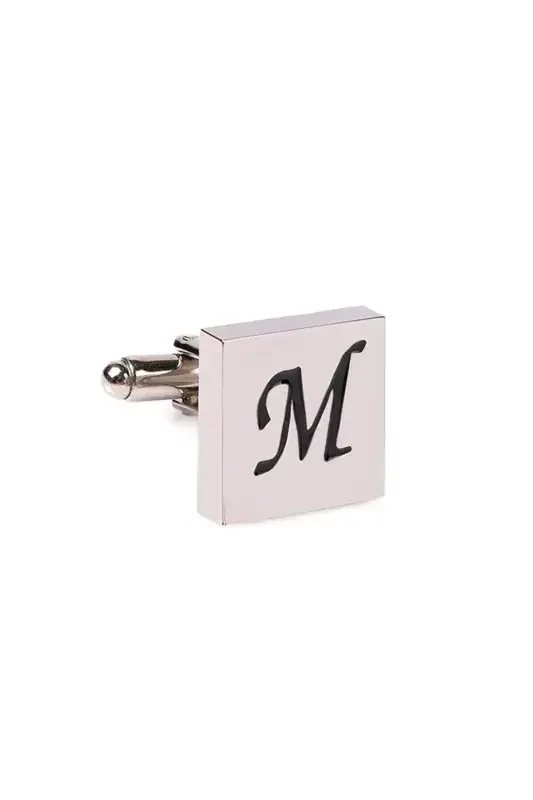 Single M Letter Men's Cufflinks - TUDORS
