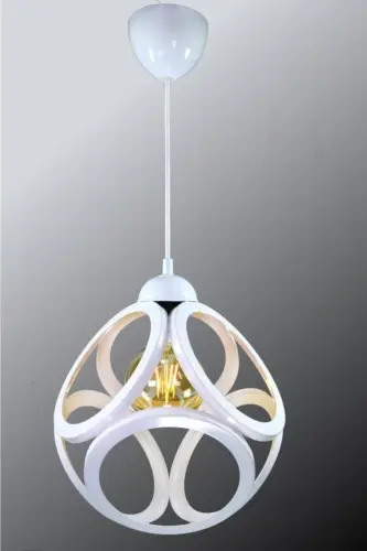 Single Modern Circle Cube Model Pendant Chandelier - LAMBADAR (1)
