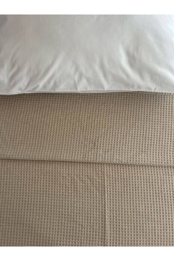 Single-Person Waffle Patterned Cotton Bedspread Hotel-Style Luxury Pike - 19